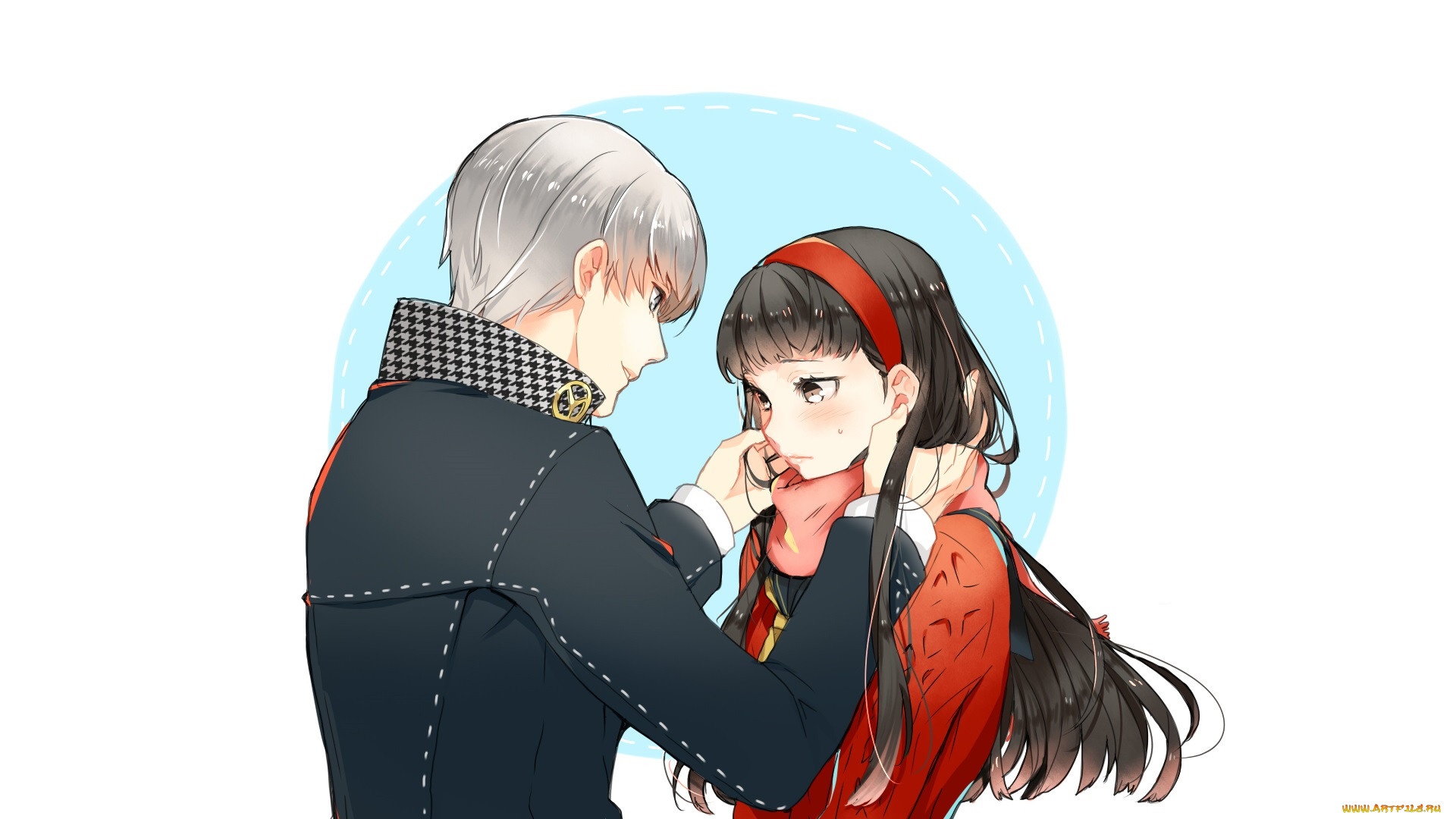 , persona 4, narukami, yuu, , , , amagi, yukiko, , 